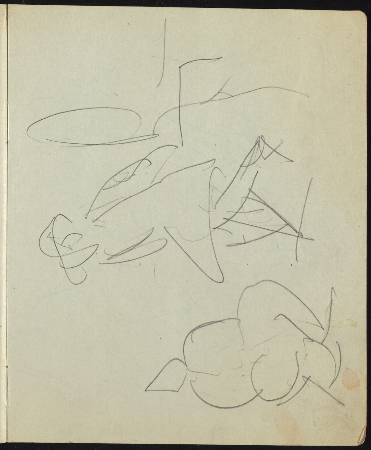 Dancers and Performers (Page from a Sketchbook) by Ernst Ludwig Kirchner
