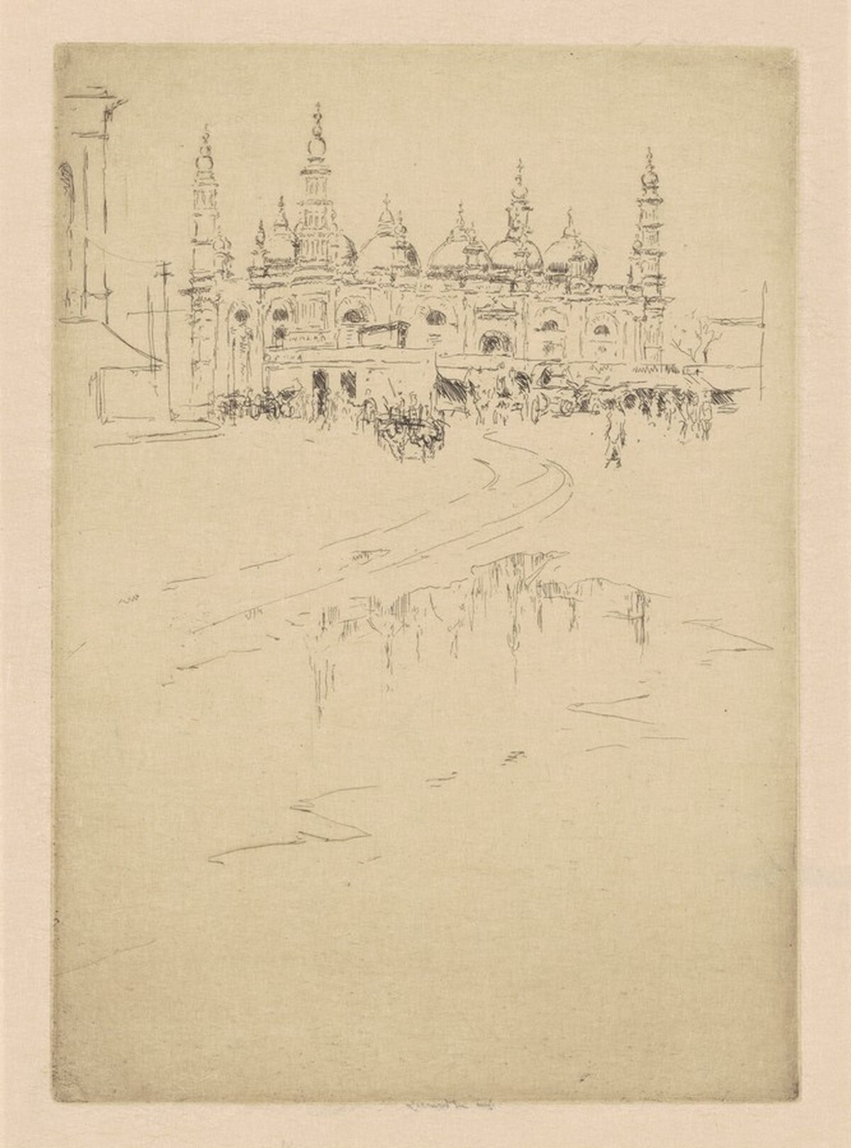The Mosque, Calcutta by Ernest Lumsden