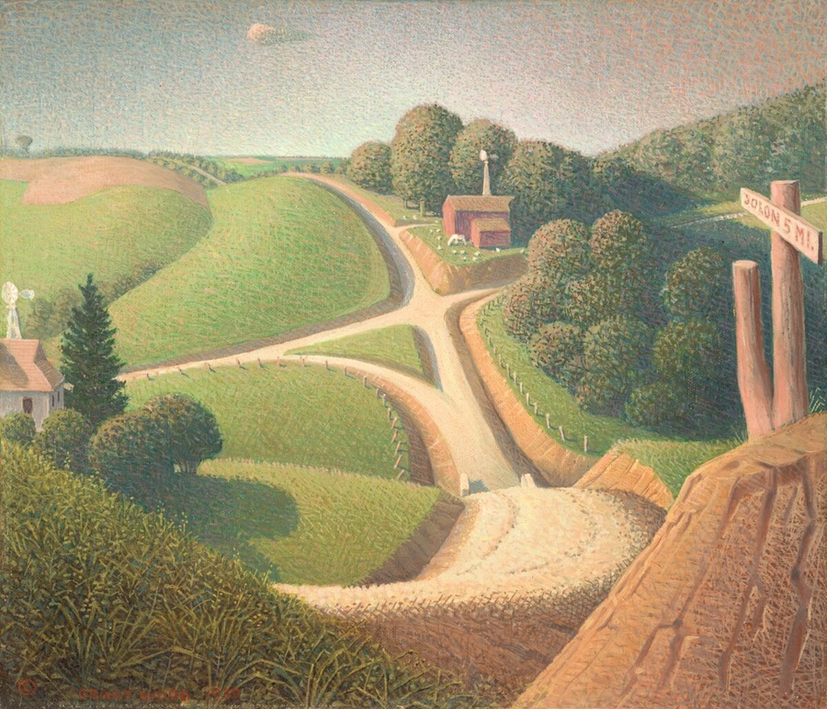 New Road by Grant Wood