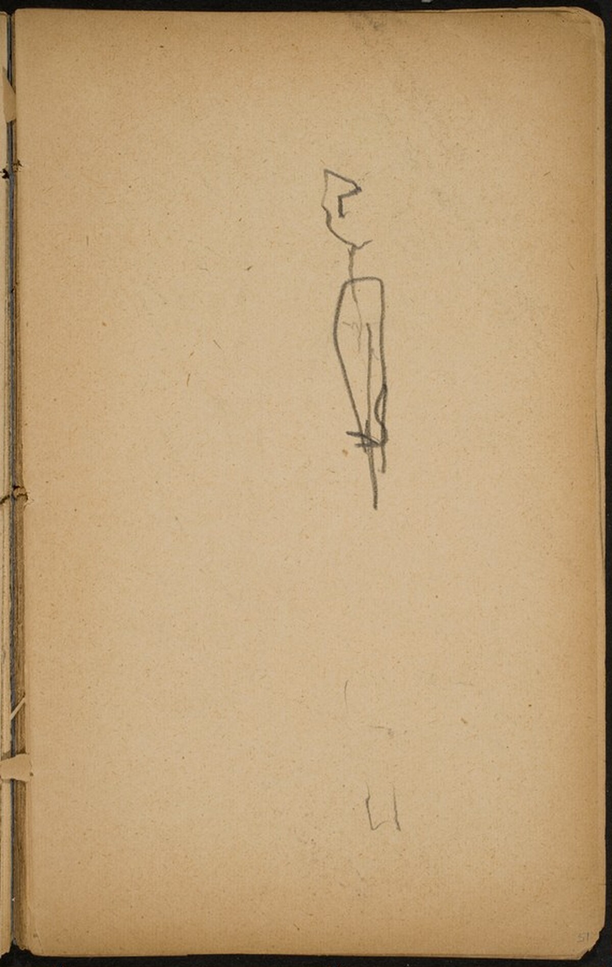 begonnene Skizze (Initial Sketch) [p. 51] by Max Beckmann