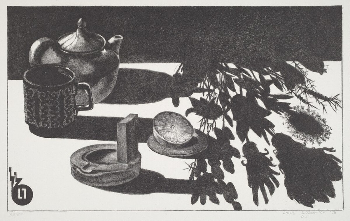 Red Teapot by Louis Lozowick