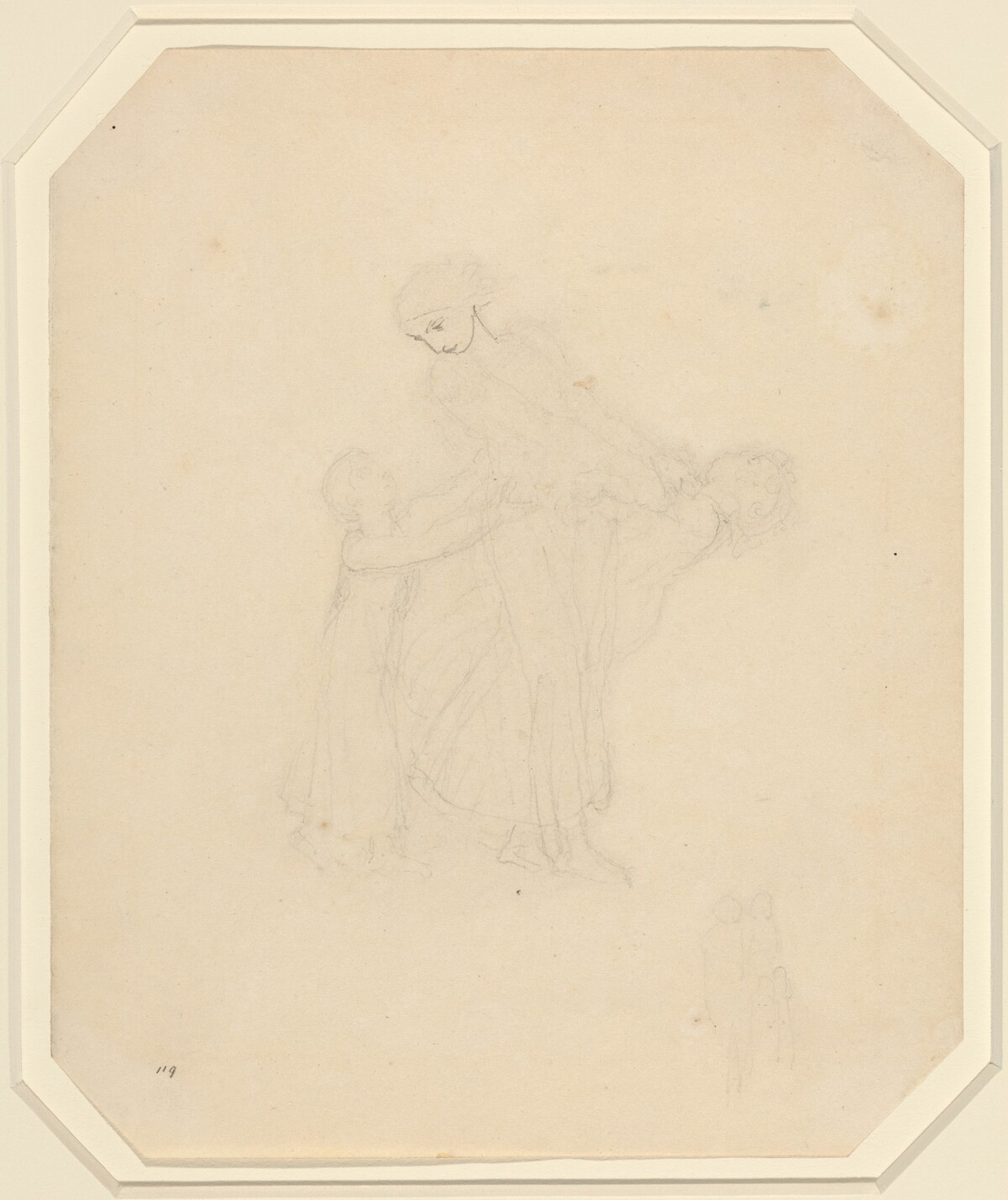 Adult and Two Children by John Flaxman