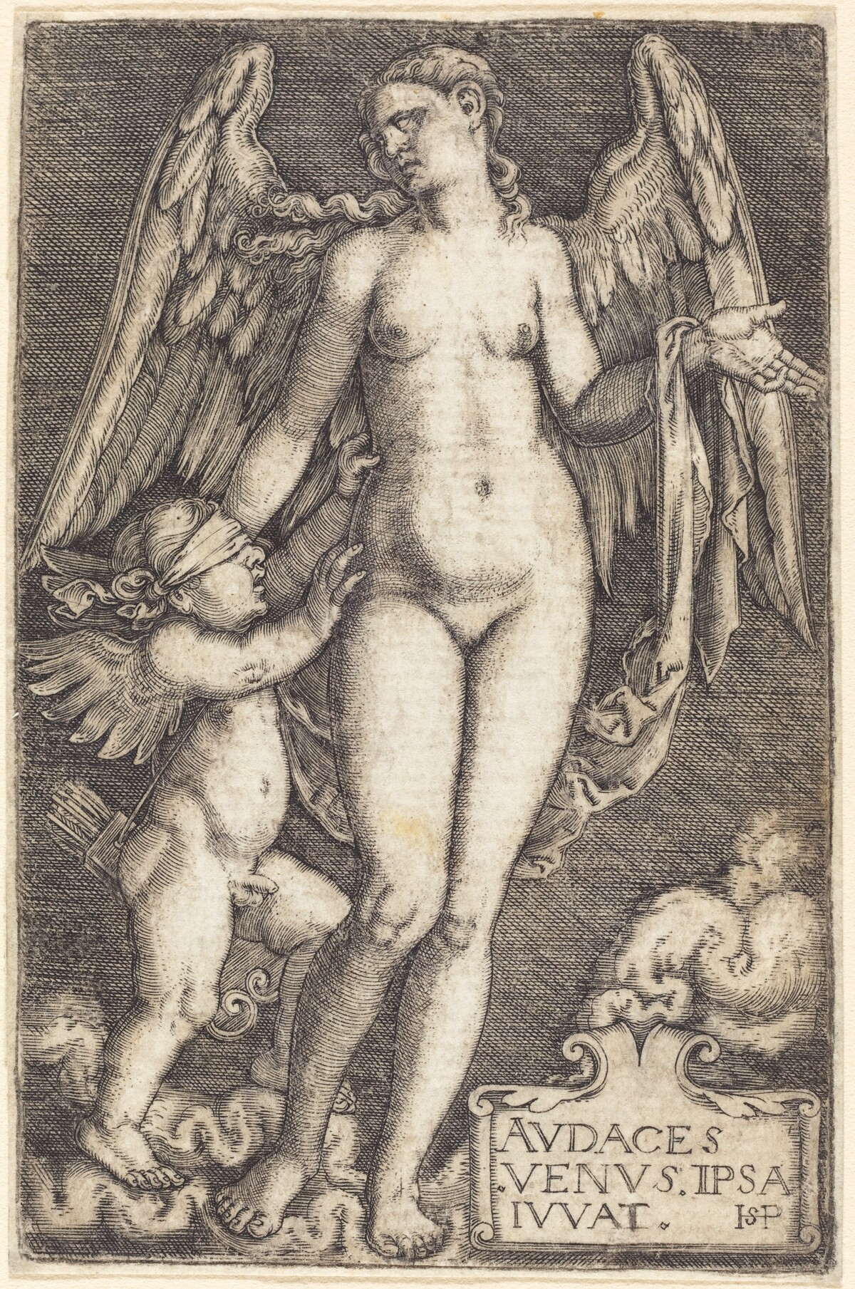 Venus and Cupid by Sebald Beham