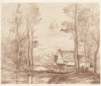 The Mill of Cuincy, near Douai (Le Moulin de Cuincy, pres Douai)