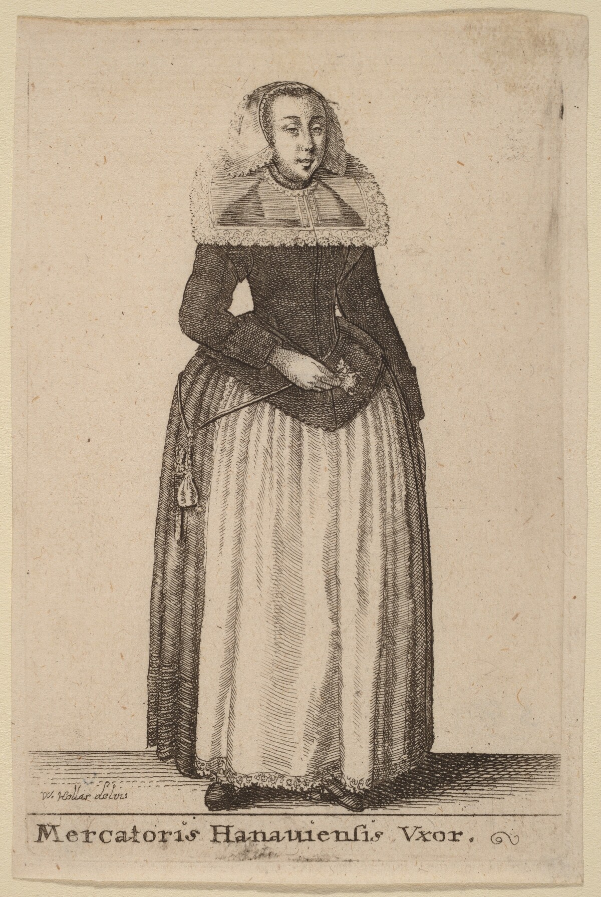 Mercantoris Hanauiensis Vxor by Wenceslaus Hollar