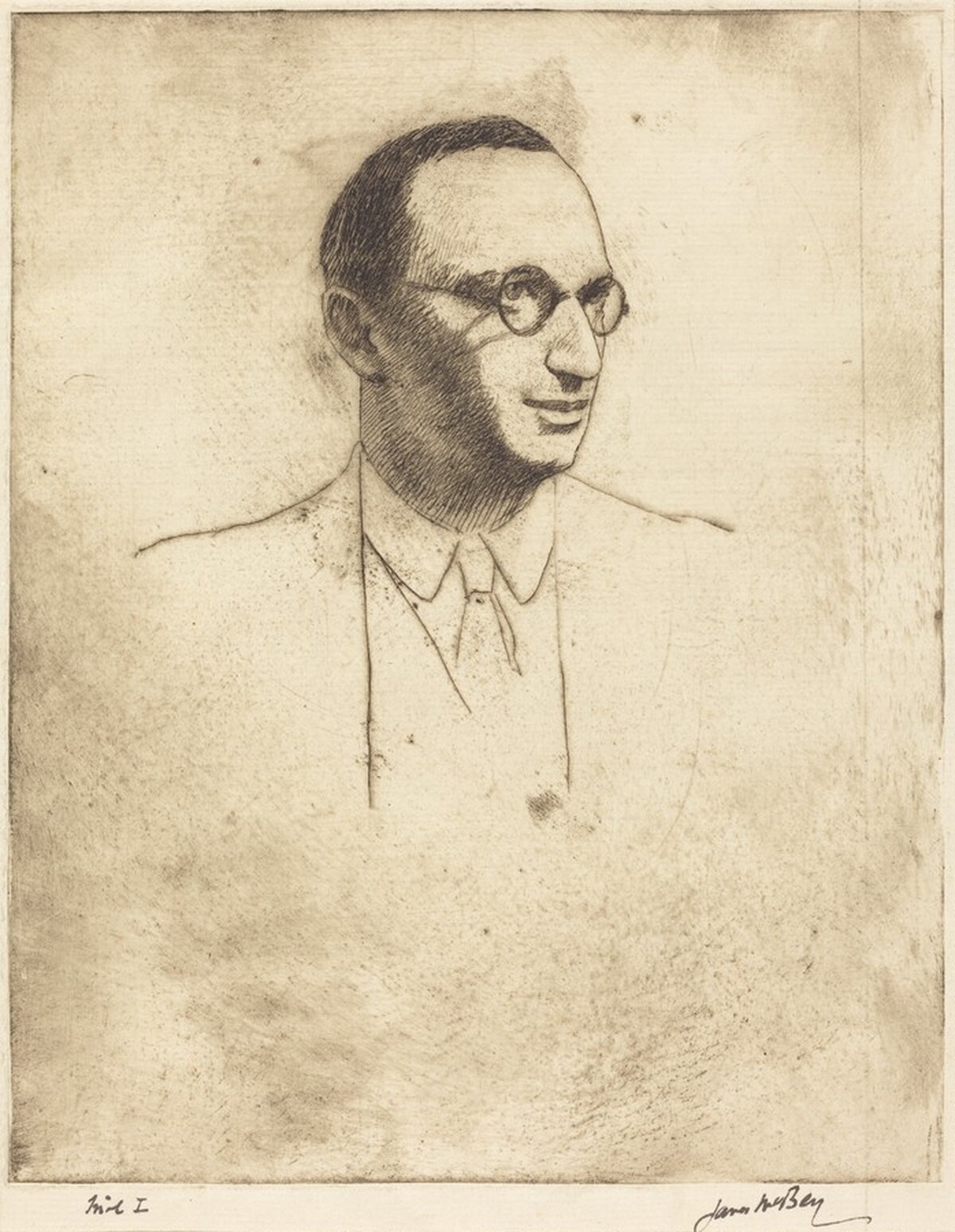 Lessing J. Rosenwald by James McBey