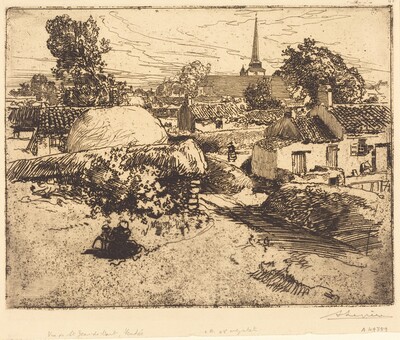 View of St.-Jean-de-Mont, Vendee (Vue de St.-Jean-de-Mont, Vendee)