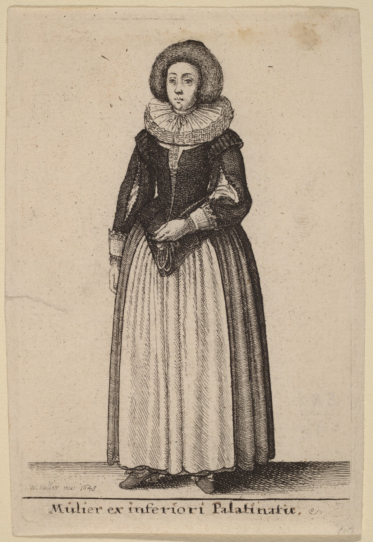 Mulier ex inferiori Palainatu by Wenceslaus Hollar