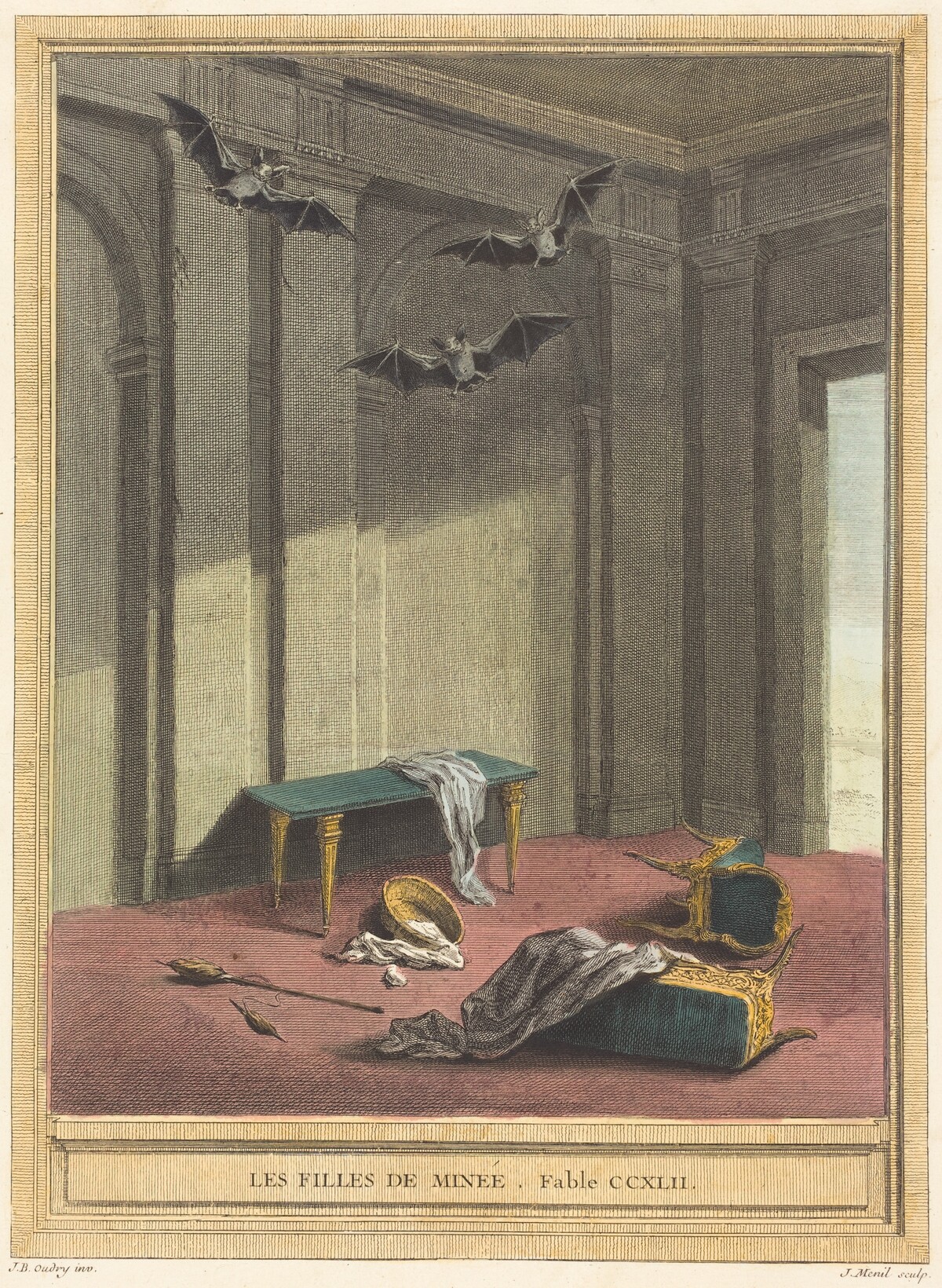 Les Filles de Minée (The Daughters of Minyas) by Elie du Mesnil after Jean-Baptiste Oudry