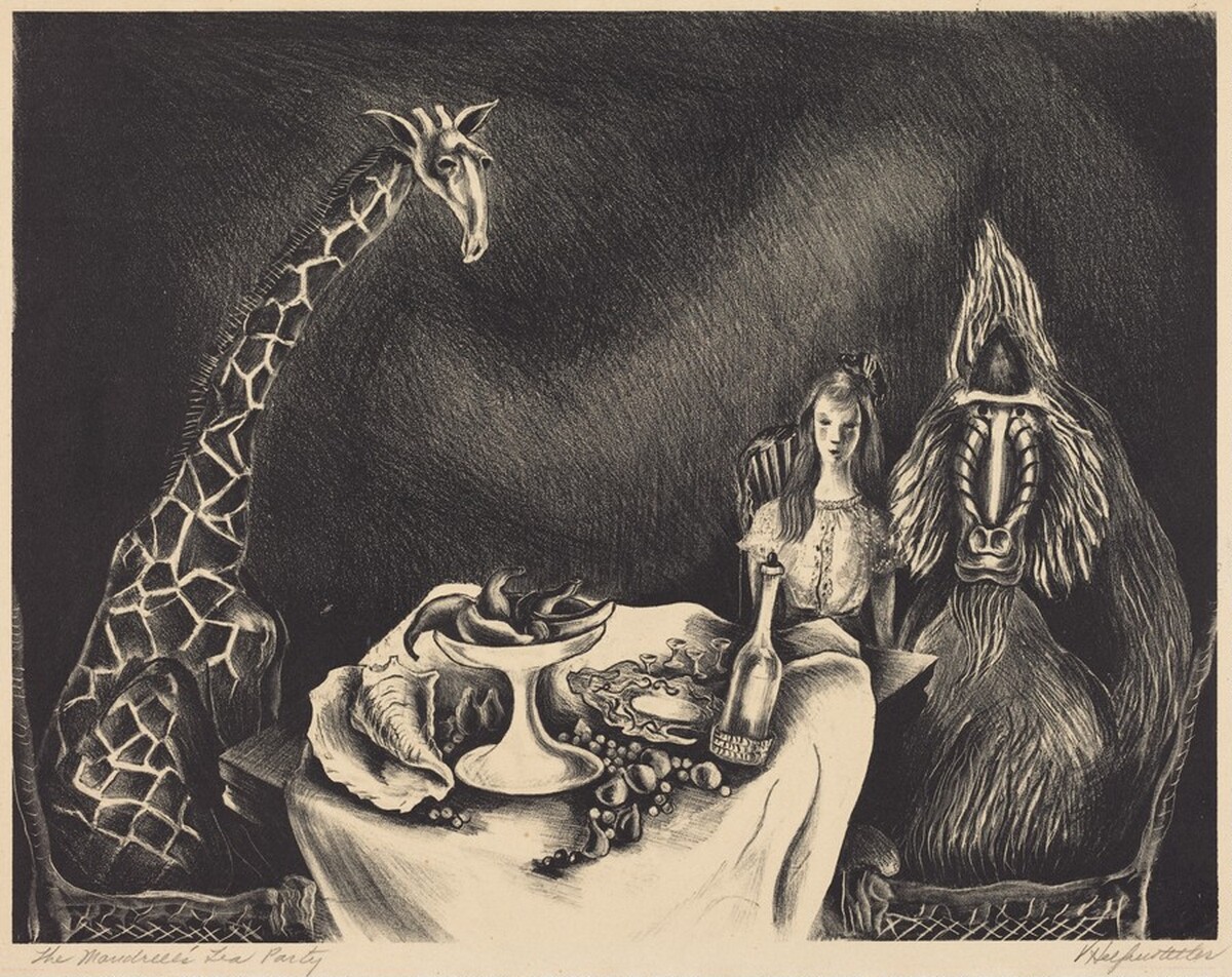 The Mandrill's Tea Party by Veronica Helfensteller