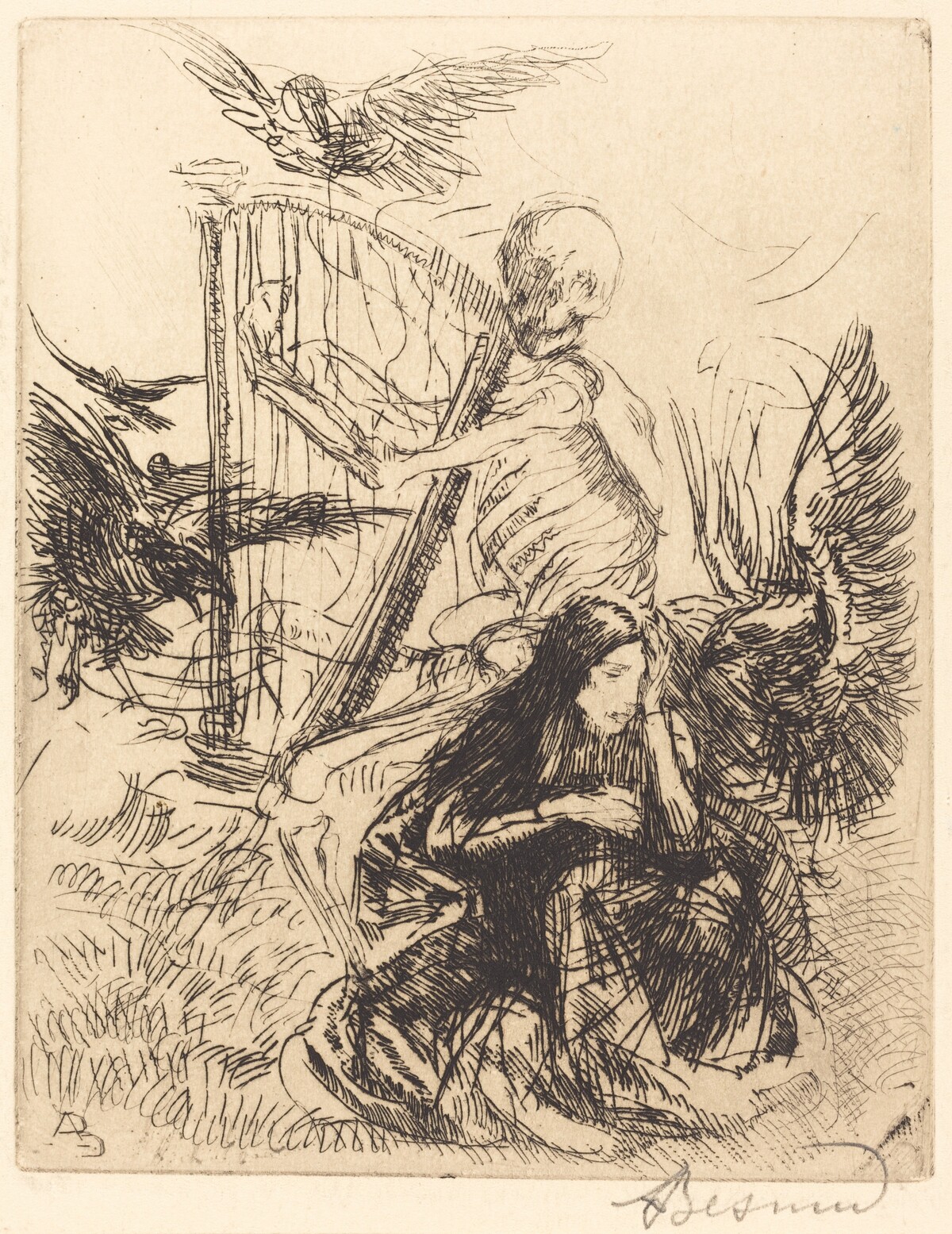 Musician (Musicienne) by Albert Besnard