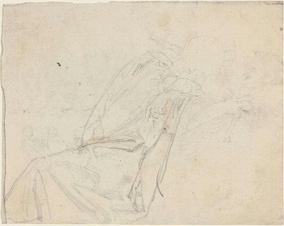 Sheet of Studies [recto and verso] by John Flaxman