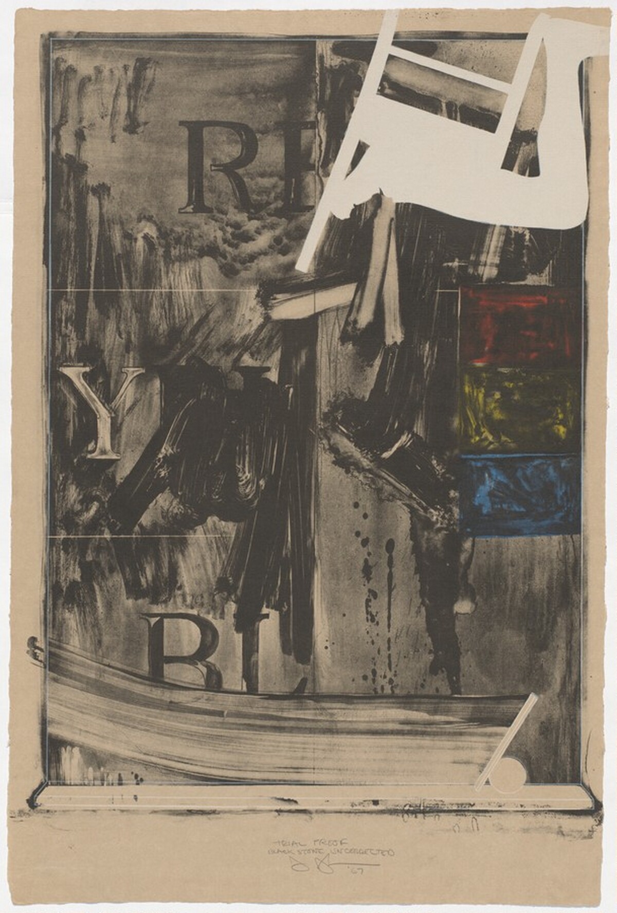 Watchman [trial proof] by Jasper Johns