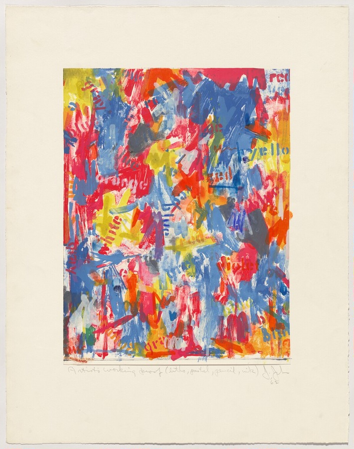 False Start I [working proof] by Jasper Johns