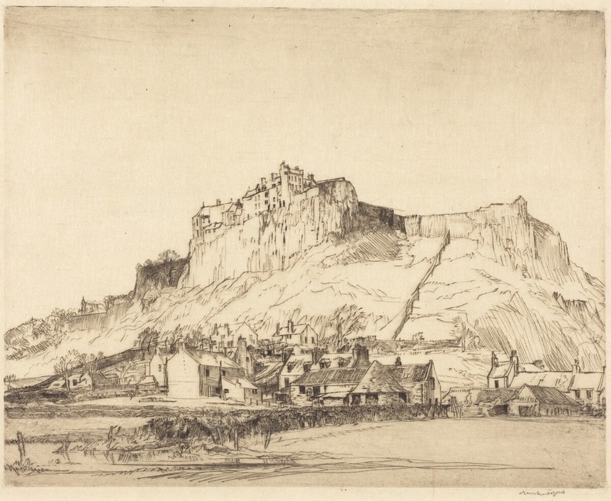Stirling Castle, No.1 by Sir Muirhead Bone