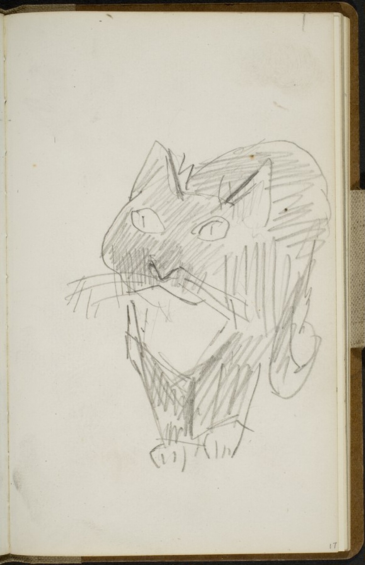 Katze (Cat) [p. 17] by Max Beckmann