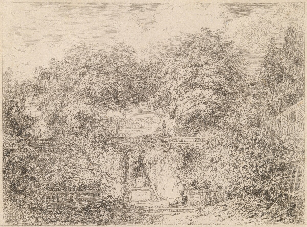 The Little Park (Le petite parc) by Jean-Honoré Fragonard