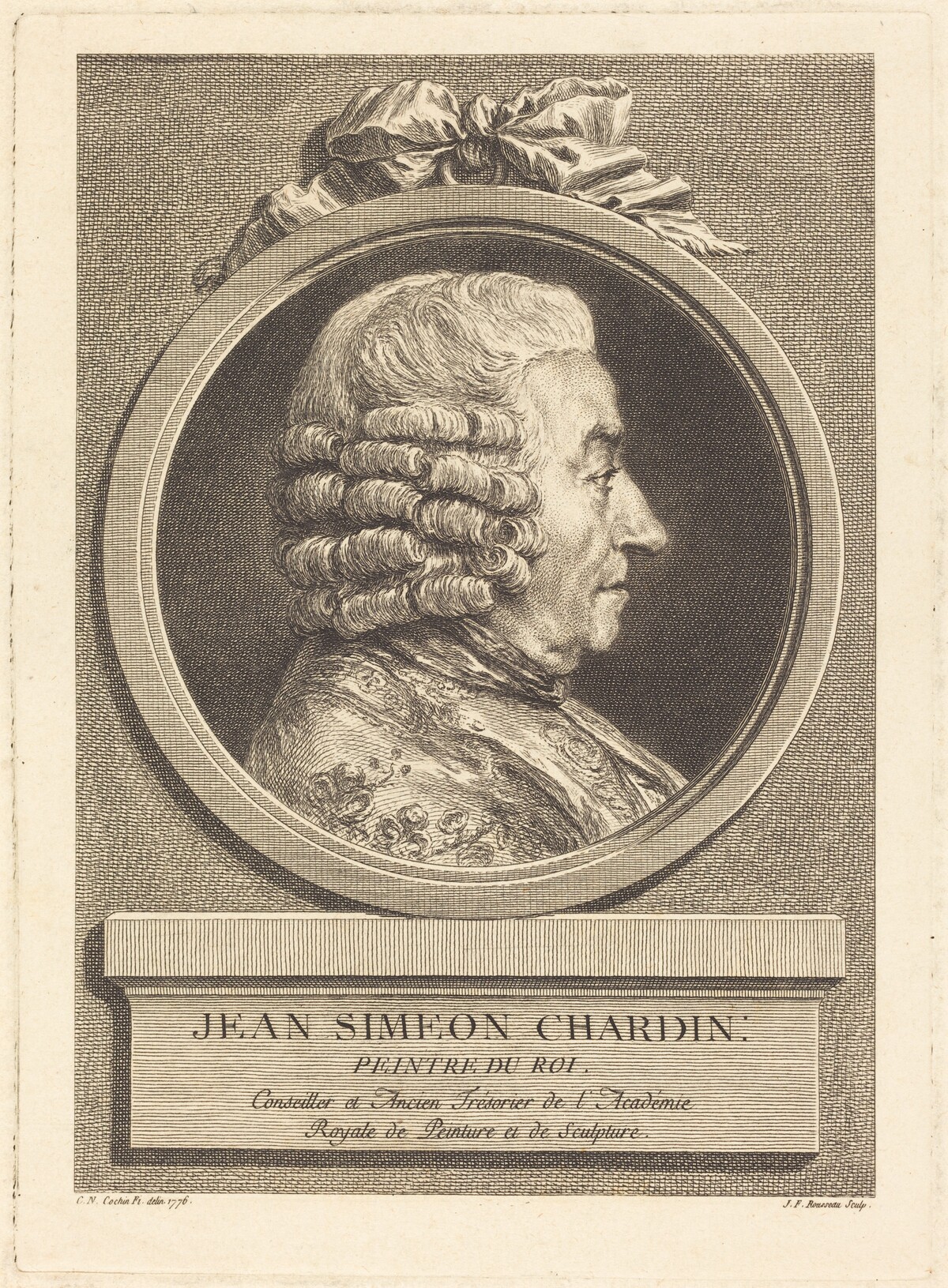 Jean Baptiste Simeon Chardin by Jean Francois Rousseau