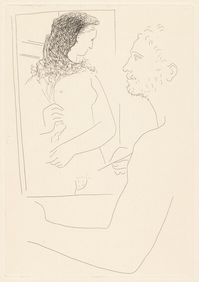 Peintre devant son tableau (Painter before His Canvas)