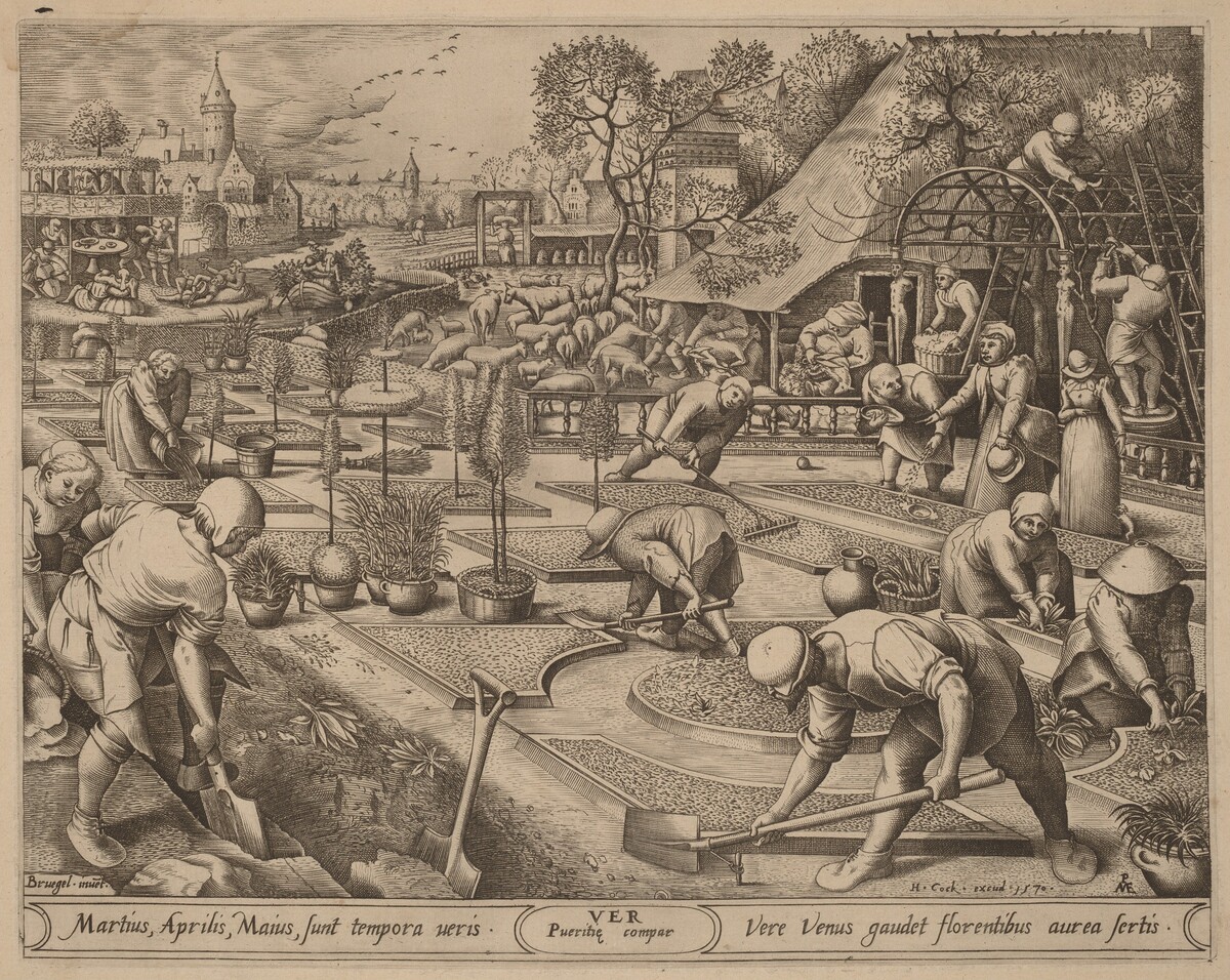 Spring by Pieter van der Heyden after Pieter Bruegel the Elder