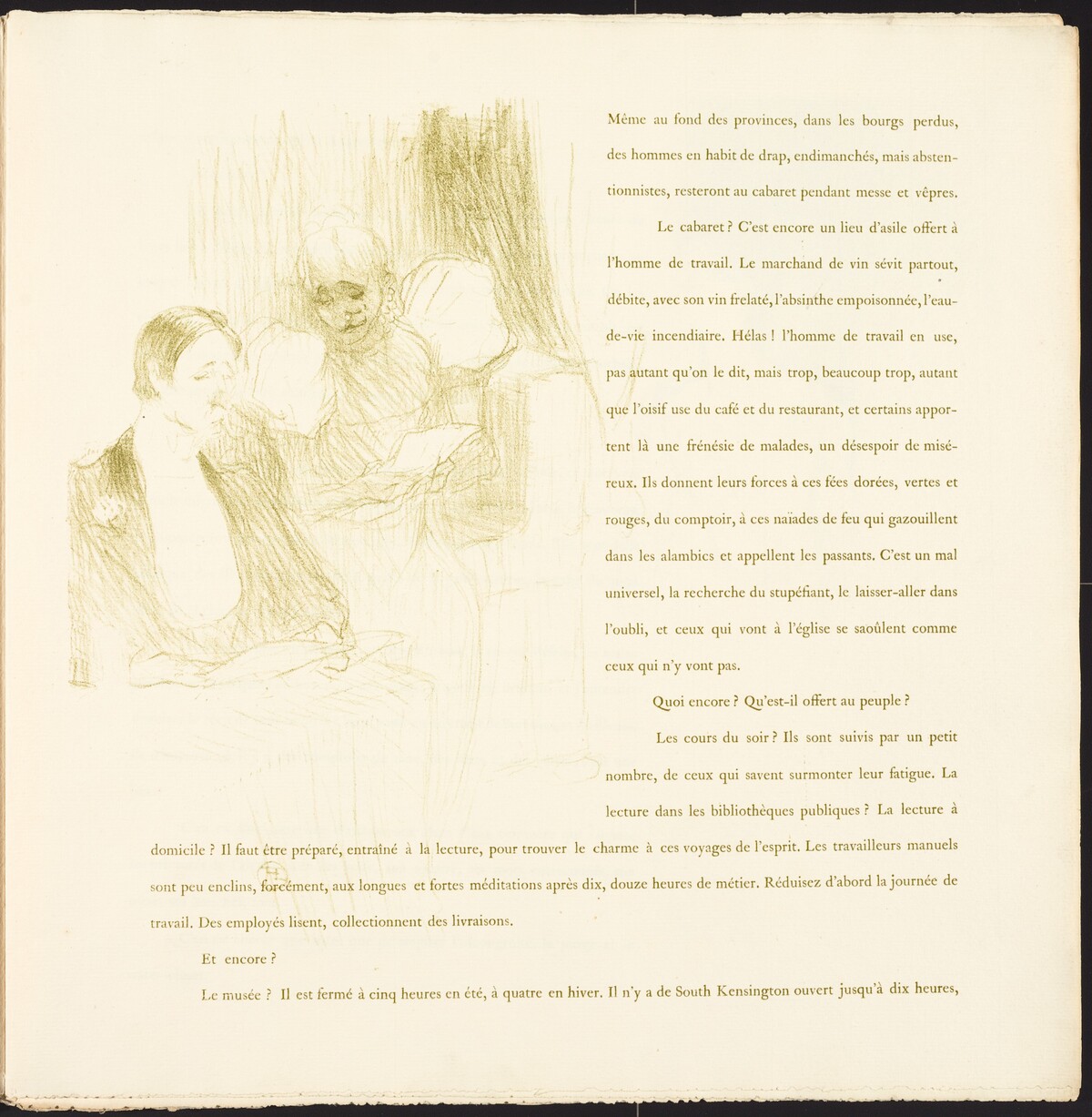 Yvette Guilbert by Henri de Toulouse-Lautrec