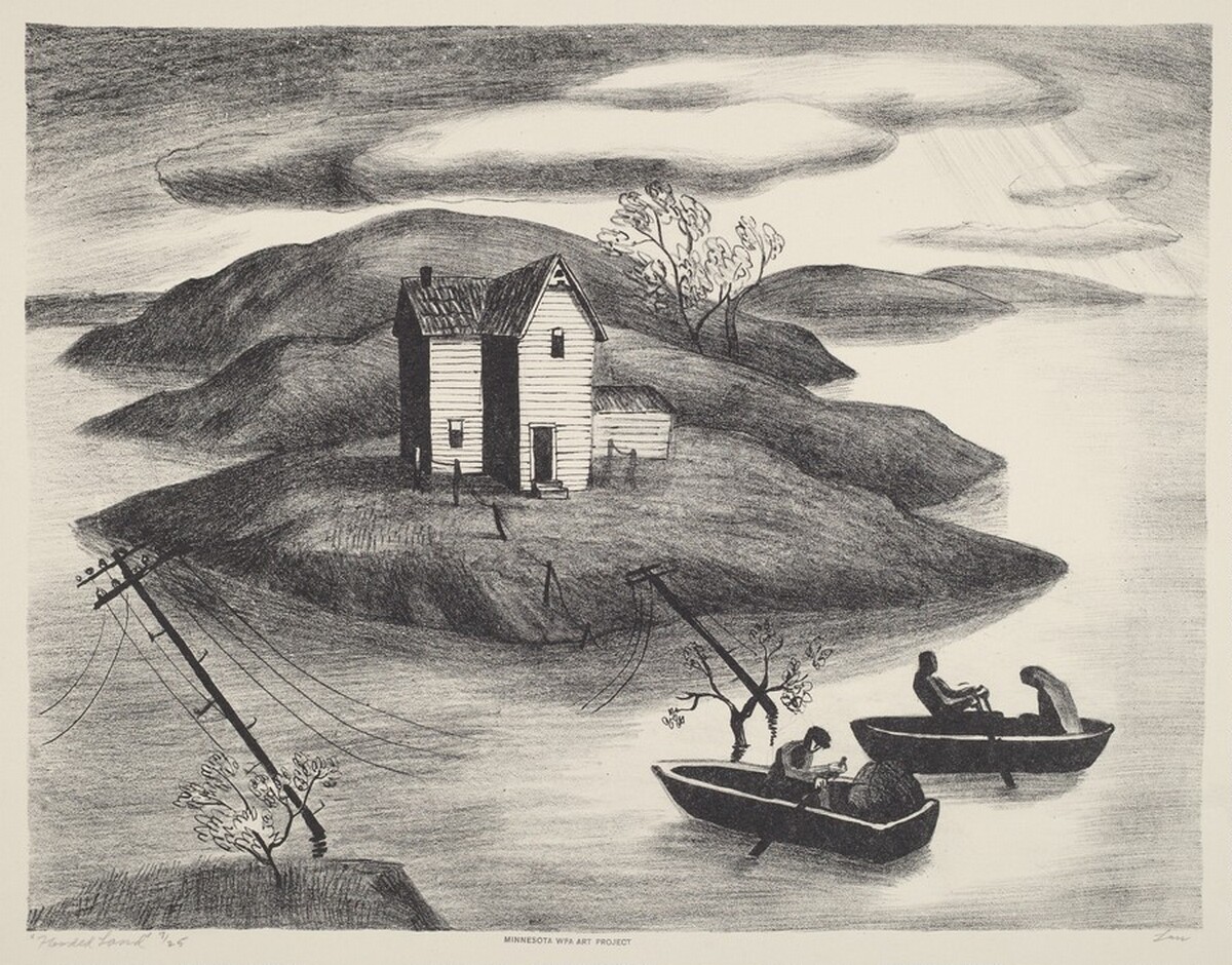 Flooded Land by Dorothea Lau