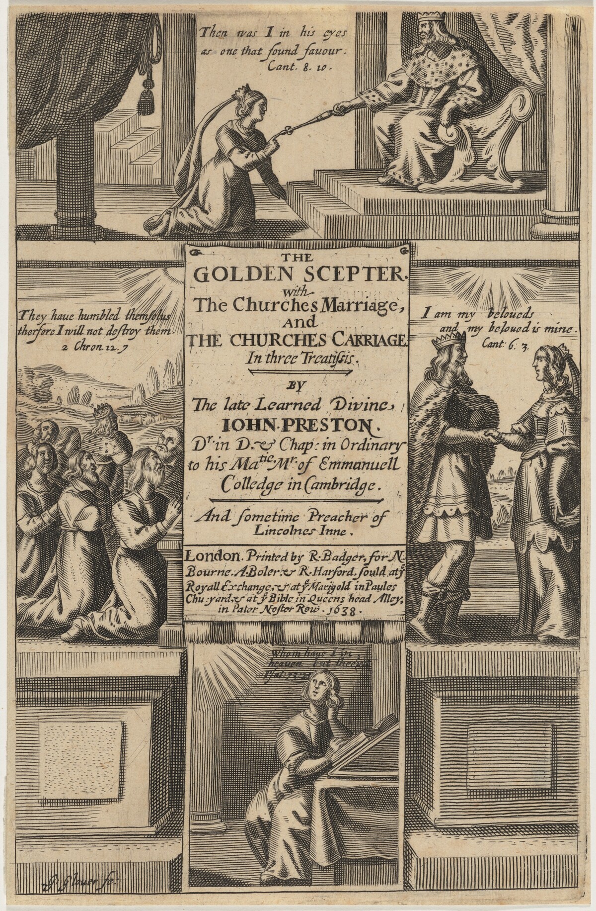 Title Page for The Golden Scepter, by John Preston by George Glover