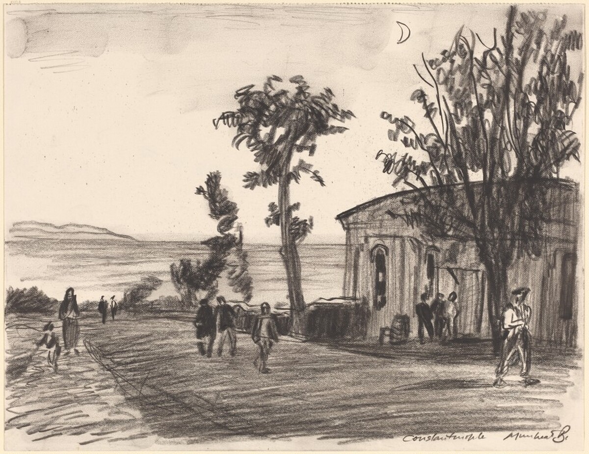 Old Farmhouse, Constantinople by Sir Muirhead Bone