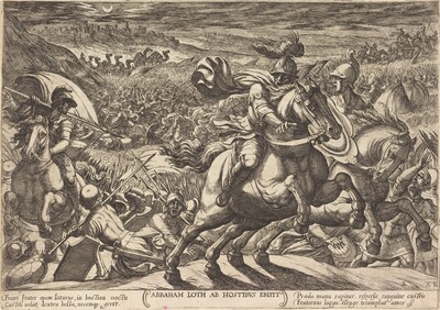 Abraham makes the enemies flee who hold his nephew