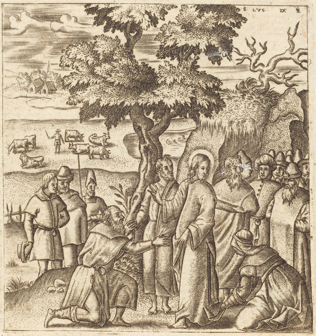 Christ Heals a Sick Woman by Léonard Gaultier