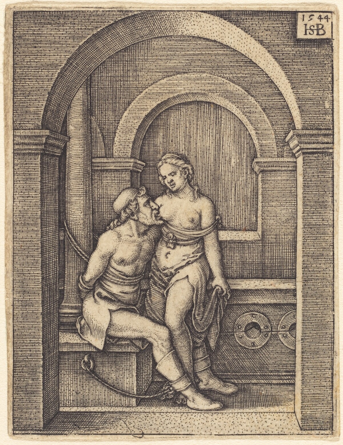 Cimon and Pero by Sebald Beham