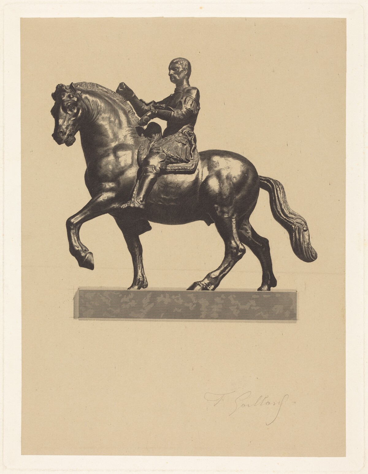 Gattamelata by Ferdinand Gaillard after Donatello