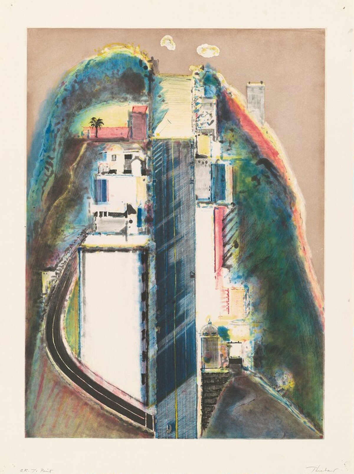 Steep Street by Wayne Thiebaud