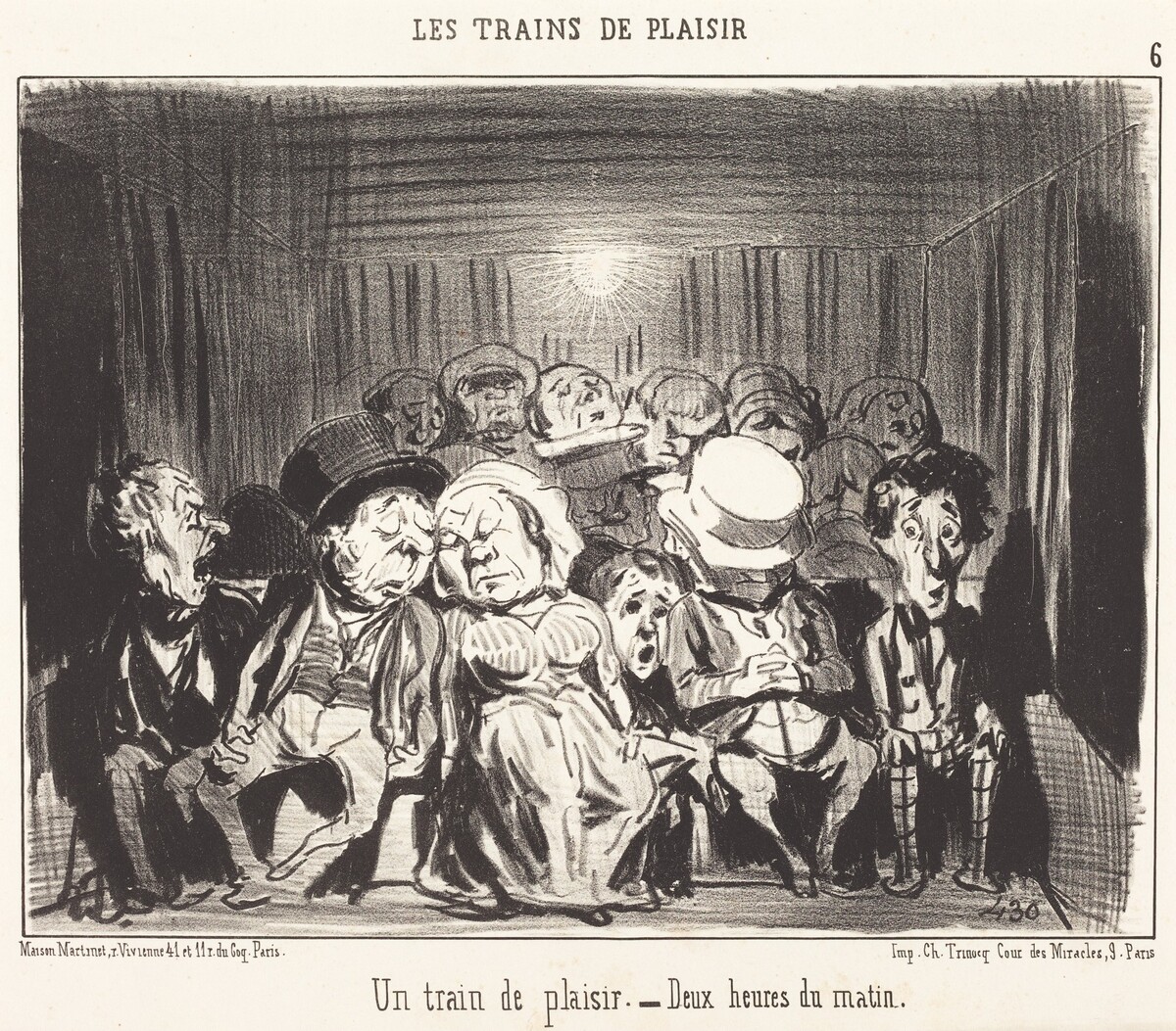 Un Train de plaisir by Honoré Daumier
