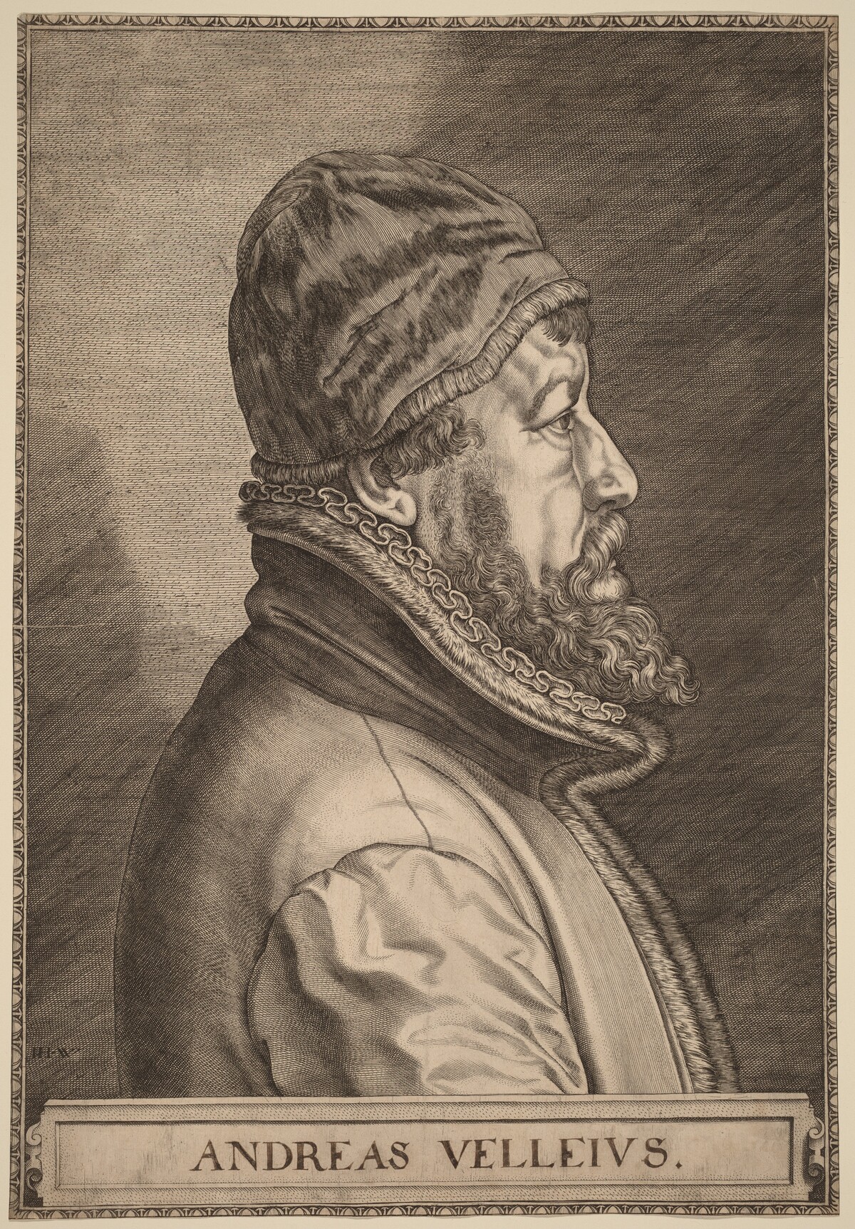 Andreas Velleius (Anders Sorensen Vedel) by Johan Wierix