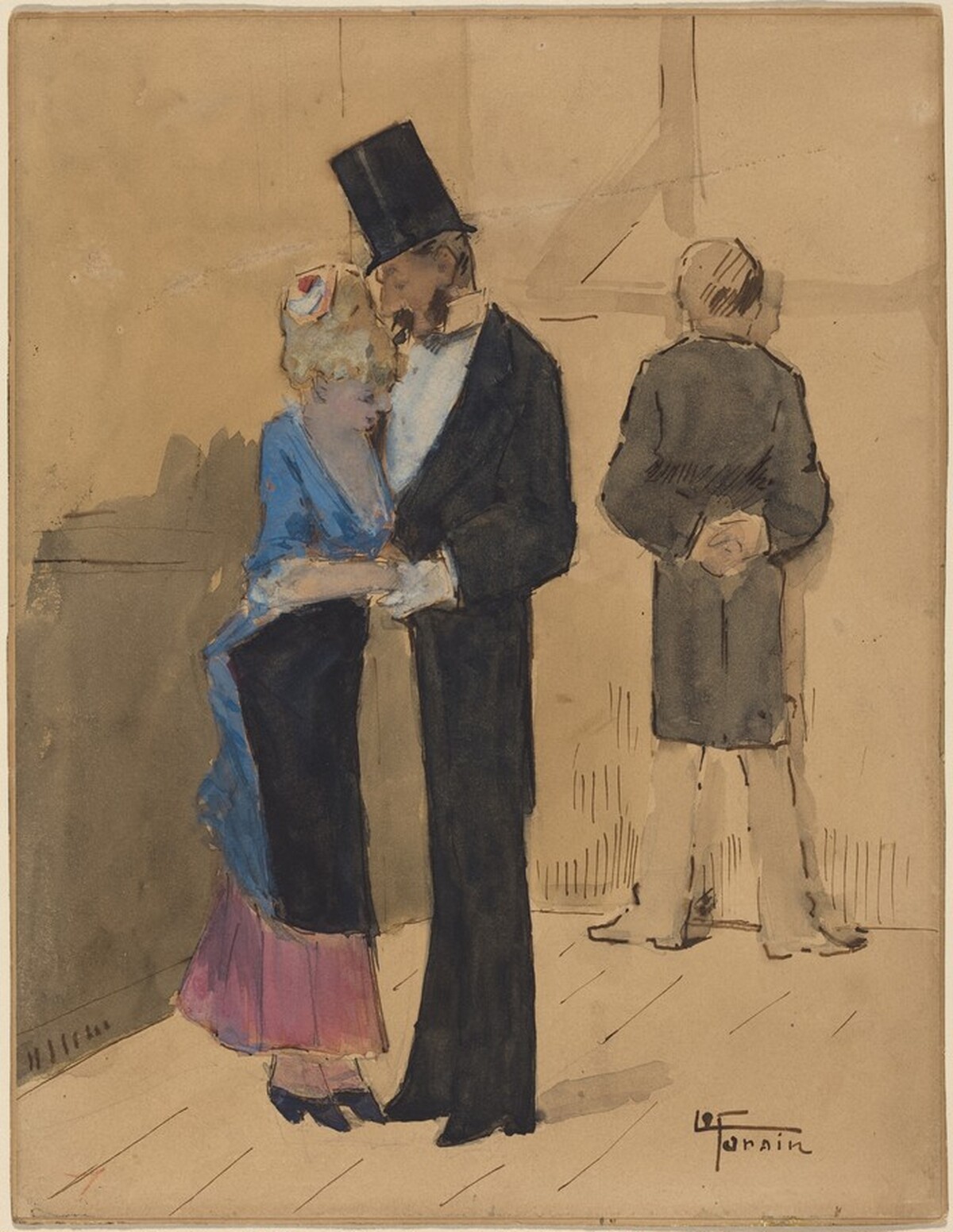 Dans les coulisses (Behind the Scenes) by Jean-Louis Forain