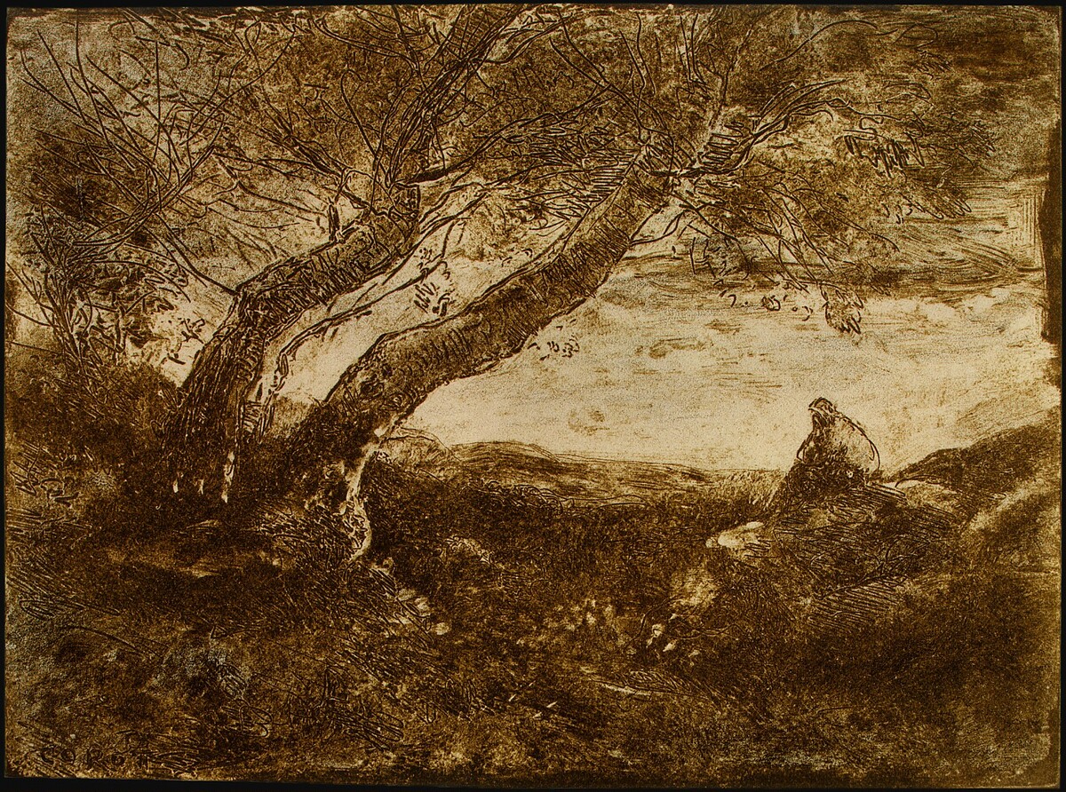 The Dreamer (Le Songeur) by Jean-Baptiste-Camille Corot