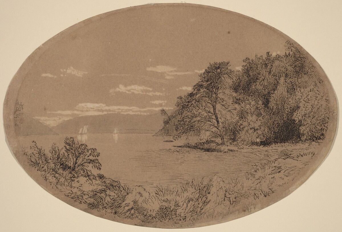 The Hudson at Nyack by John Henry Hill