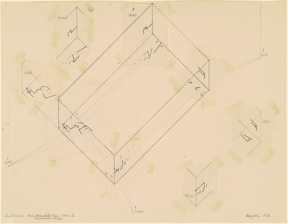 Study for "Accumulated Vision, Series II" by Barry Le Va