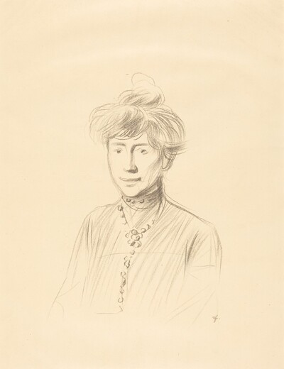 Etude de femme, en buste de face (Study of a Woman, Half-Length Facing Front)
