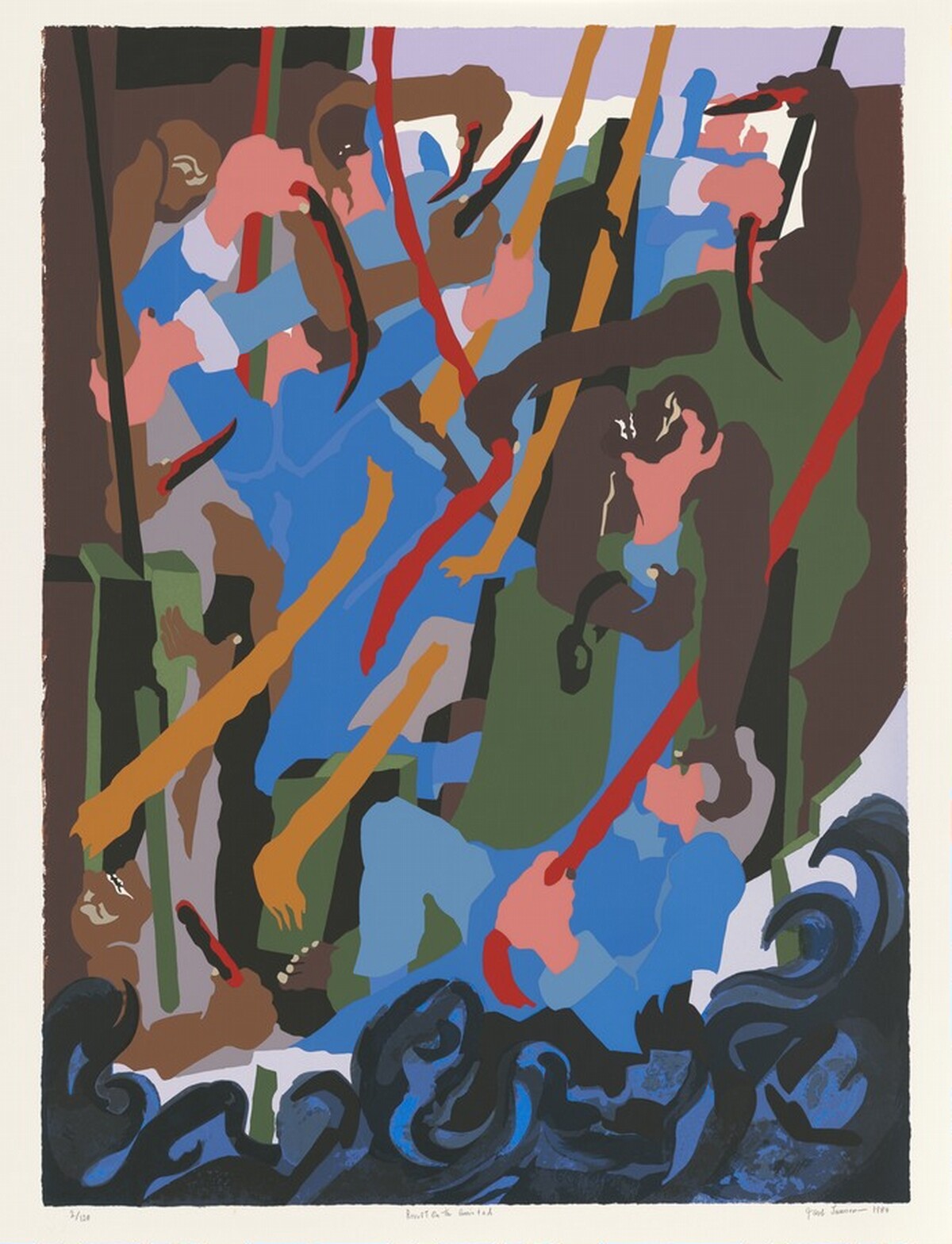 Revolt on the Amistad by Jacob Lawrence