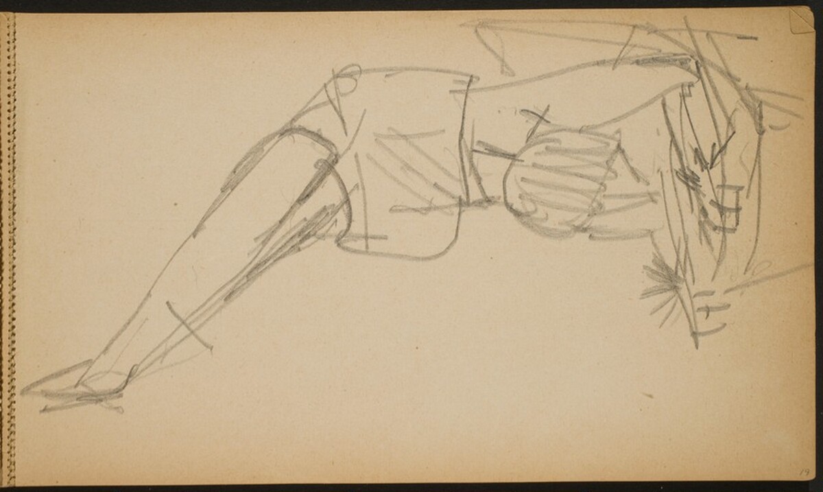 Akrobat im Handstand auf Bock (Chair Stand) [p. 19] by Max Beckmann