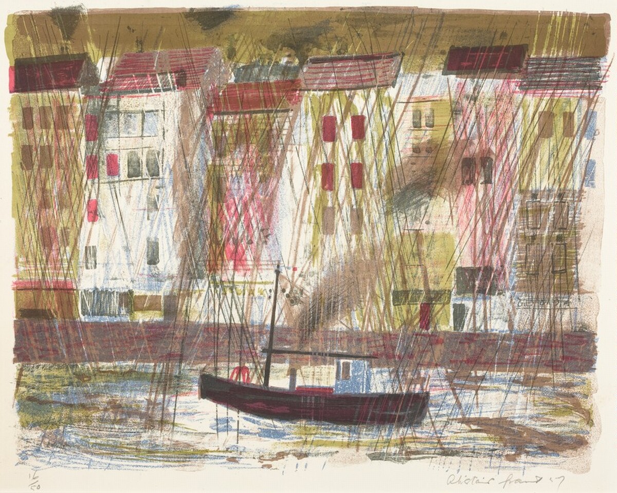 Rain at Honfleur by Alistair Grant