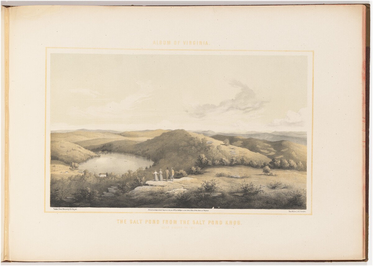 The Salt Pond from the Salt Pond Knob, No. 1 by Woldemar Rau, after Edward Beyer