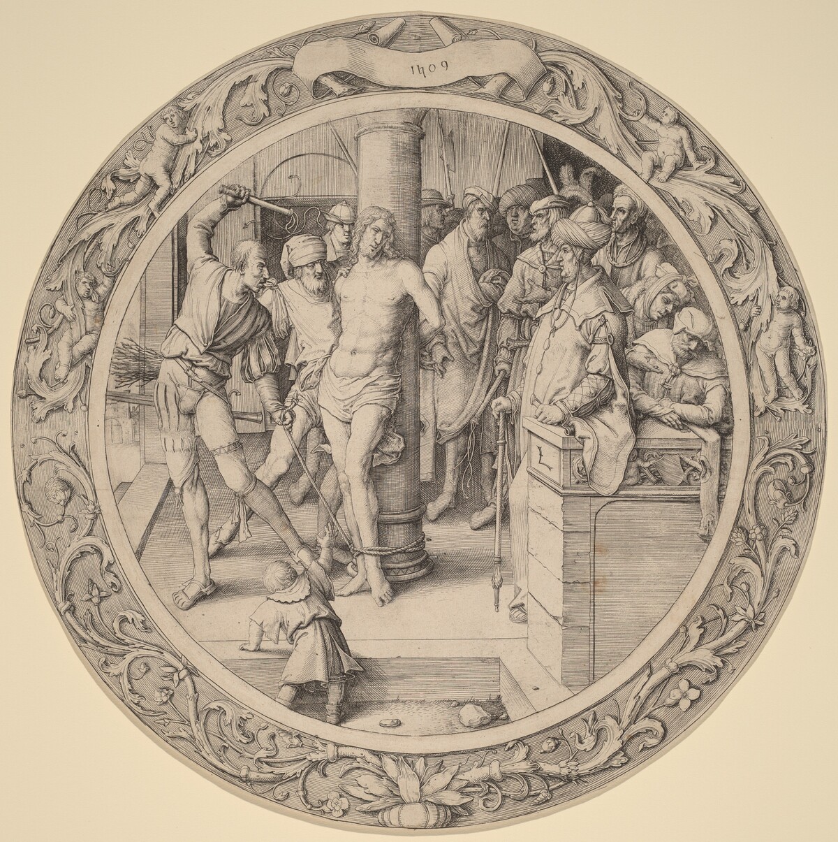 The Flagellation by Lucas van Leyden