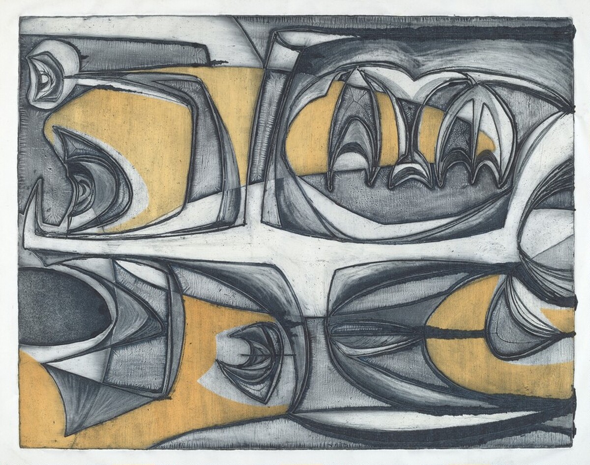 Untitled (Large Abstract Figure) by James V. Harvey