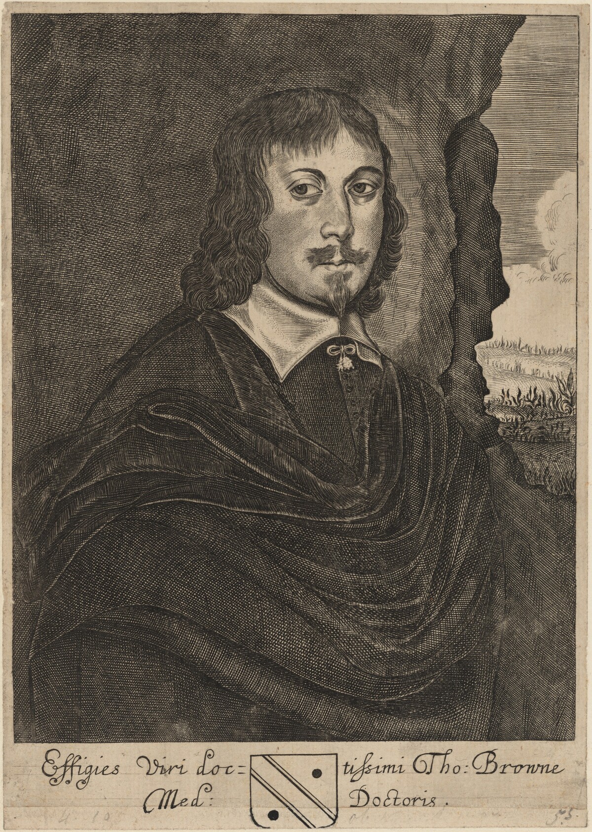 Tho. Browne, Med. Doctoris (Sir Thomas Browne, M.D.) by Thomas Cross