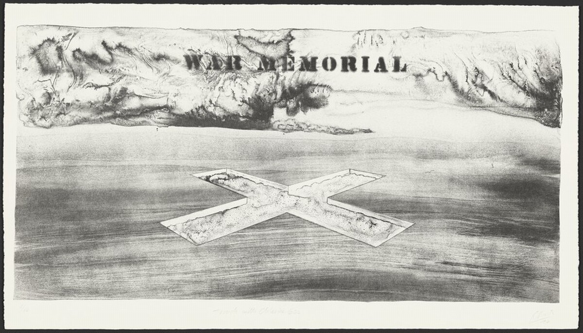 Trench with Chlorine Gas from Five War Memorials by Robert Morris