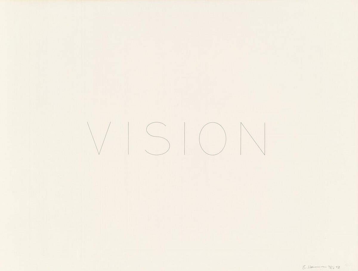 Vision by Bruce Nauman