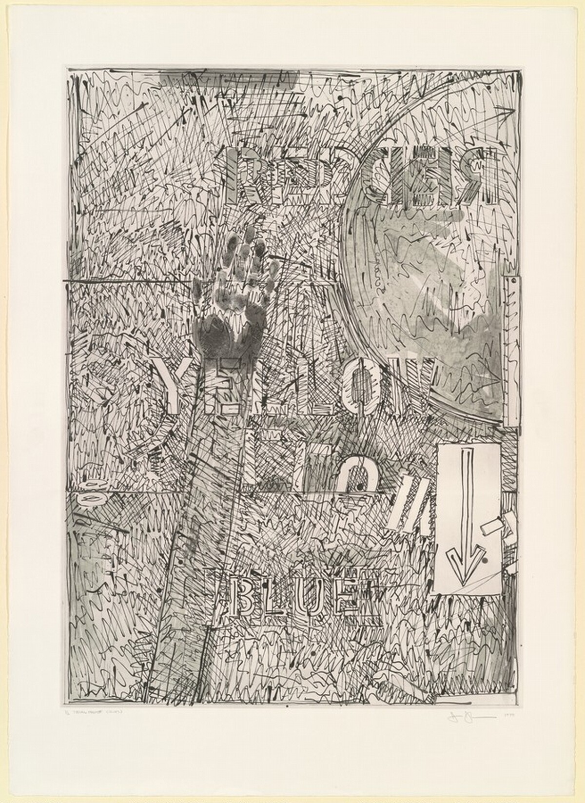 Land's End II [trial proof] by Jasper Johns